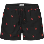 U.s. polo assn. Zwemshorts vuurrood / zwart