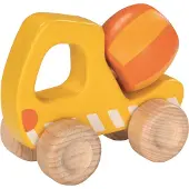 Goki Houten voertuig - Cementmixer - 13X6,4X10Cm - 2 Jaar