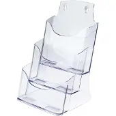 Sigel folderhouder - 3xA5 - tafelmodel - transparant acryl - SI-LH132