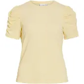 Vila Blouse 'VIAnine' pasteelgeel