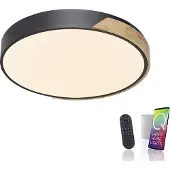 Paul Neuhaus Ronde Plafondlamp Q Bila Zwart