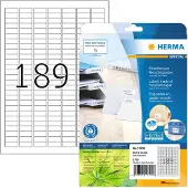 Herma Universele etiketten 25,4 x 10 mm, 20 vel