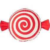 Jline kussen Snoep - polyresin - rood/wit
