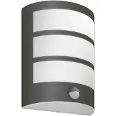 Philips Wandlamp buiten met bewegingssensor Python, zwart, Roestvrij staal, Modern