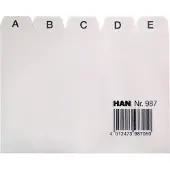 HAN Tabkaart HAN A-Z breed A7 lichtgrijs