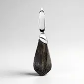 Cavill - Zilveren hanger - 925 Sterling Zilver met Veeneik 2,35 ct - Druppelvormig - Elegant Handgemaakt Pools Moeraseikenhout 32x8 mm
