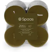 Spaas Geurkaars Essential Collection Romantic Reflections Groen 10 Uur D 6 H 2,1 Cm 8 Stuks