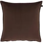 OVERSEAS Middlestitch Kussen- 45 x 45 cm - Velours – Coffee