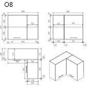 Wasophoogte Keukenkast – module o8 – pure