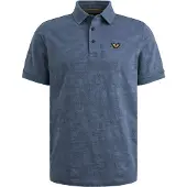 PME Legend Heren Polo's & T-shirts Jacquard Jersey - Blauw - Maat M