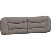 vidaXL Hoofdbordkussen "Hvar" 180 cm stof taupe