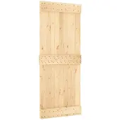vidaXL Vlakke deur NARVIK 85x210cm Massief Pine Hout (Onbehandeld)
