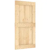 vidaXL Deur NARVIK 100 x 210 cm Massief Pine Hout (Onbehandeld)