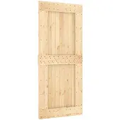 vidaXL Vlakke deur NARVIK 90x210cm Massief Pine Hout (Onbehandeld)