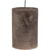 Viana Massief koperen metalen pilaarkaarsen, 60x80mm, set van 4, Adventsdeco