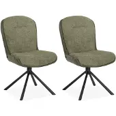 MX Sofa - Eetkamerstoel Trafford - Sage (set van 2 stoelen)