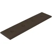 vidaXL Wand Hoofdbord 12 st Bruin Kunstleer