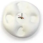 Ikonic - Design Klok - Bubble Clock Wit - Teun Zwets