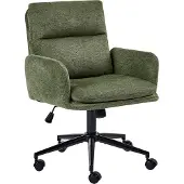 Beliani CONSTANTIA - Bureaustoel - Groen - Polyester