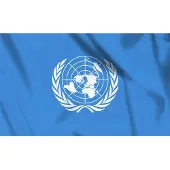 Fostex vlag VN, Verenigde Naties, V.N., United Nations
