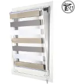 STORESDECO - EasyFix Duo rolgrodijnen, rolgordijn zonder, 45x180 cm