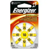 Energizer Batterijen voor Hoortoestellen Maat 10 8 St Batterijen