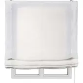 STORESDECO - Vouwgordijn zonder stokken, doorschijnend, Wit, 180x175 cm