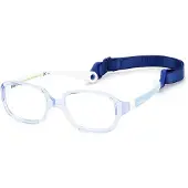 Polaroid Kids Polaroid Kinderbril PLD K002 40/14/105 Azure wit Polyamide monturen KIDS PLD K002