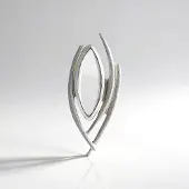 Cavill - 925 Sterling Zilveren Hanger met Witte Kwarts 2,995 ct Marquise Cabochon - Modern Minimalistisch - Luxe Sieraad 33x14 mm
