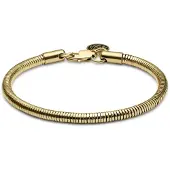 Lucleon Essentials | 4 mm Goudkleurige Armband met Slangenschakels