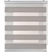 STORESDECO - Premium Duo rolgrodijn met aluminium afwerking Grijs, 180x250 cm