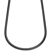 Lucleon - Heren - Roestvrij Staal Schakelketting - Zwart