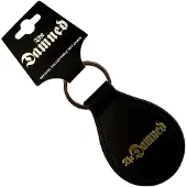 Rock Off The Damned - Gold Gothic Logo Sleutelhanger - Zwart/Goudkleurig