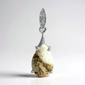 Cavill - Zilveren druppelhanger - 925 Sterling Zilver - 2,19 ct Braziliaanse Magnesiet en 0,027 ct Witte Topaas - Elegant en Tijdloos