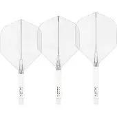 Red Dragon Nitro Flite System White Clear NO2 - Dart Flights