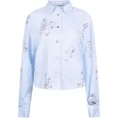 NUKUS Nks02138 314 adora blouse stripe cloudy/offwhite