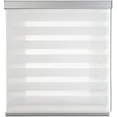 STORESDECO - Duo rolgrodijn met hoogwaardige aluminium afwerkingen, Wit 120x250cm