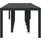 vidaXL Tuintafel, antraciet, 350 x 100 x 74 cm, polyrotan