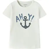 Name it Shirt 'NBMFOLIO' donkerblauw / zwart / wit