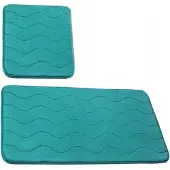 Euromat Sumba Badmattenset 2-delig Antislip absorberend groen polyester