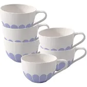 Villeroy & Boch Cappuccinotassen Fleur Couleur 300 ml Set van 6