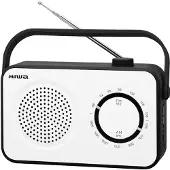 Aiwa R-190BW, draagbaar, analoog, AM, FM, 2 Watt, 80 - 20000 Hz, 10 cm