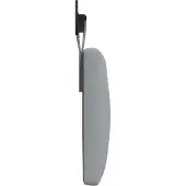 vidaXL Hangend hoofdbord Lichtgrijs Stof