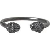 Nialaya Leeuwenkop Cuff Armband Gunmetal
