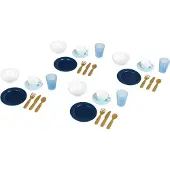 Klein Toys serviesset - voor 4 personen - drinkbekers, ontbijtschalen, dinerborden, koffiesets, bestekset - multicolor
