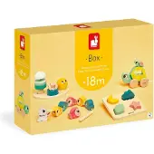 Janod - box 18 maanden fijne motoriek - speelset - 4 stuks speelgoed