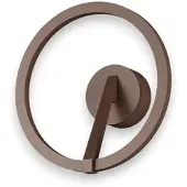 Artdelight Design wandlamp Oregon Ø 22cm - Brons geborsteld