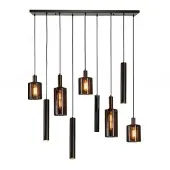 Lt-luce Hanglamp Sepiora 5+4-lichts Sienna Bruin