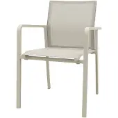 Van der Garde Tuinmeubelen Wales stapelbare dining tuinstoel - Mokka