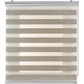 STORESDECO - Premium Duo rolgrodijn aluminium afwerking Beige, 200x250 cm